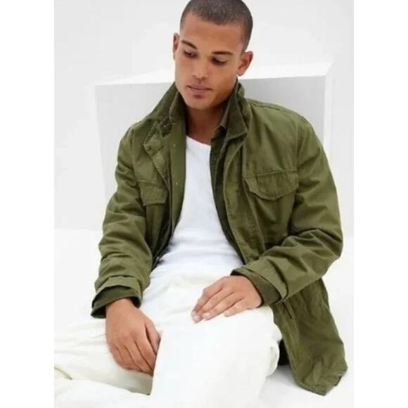 Five Four Malloy Hooded Parka Jacket Mens Size Medium Olive Green 046-06-328-OLV - Picture 1 of 16